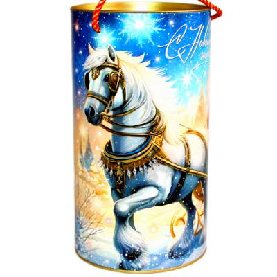 Детский новогодний подарок в мягкой игрушке весом 950 грамм